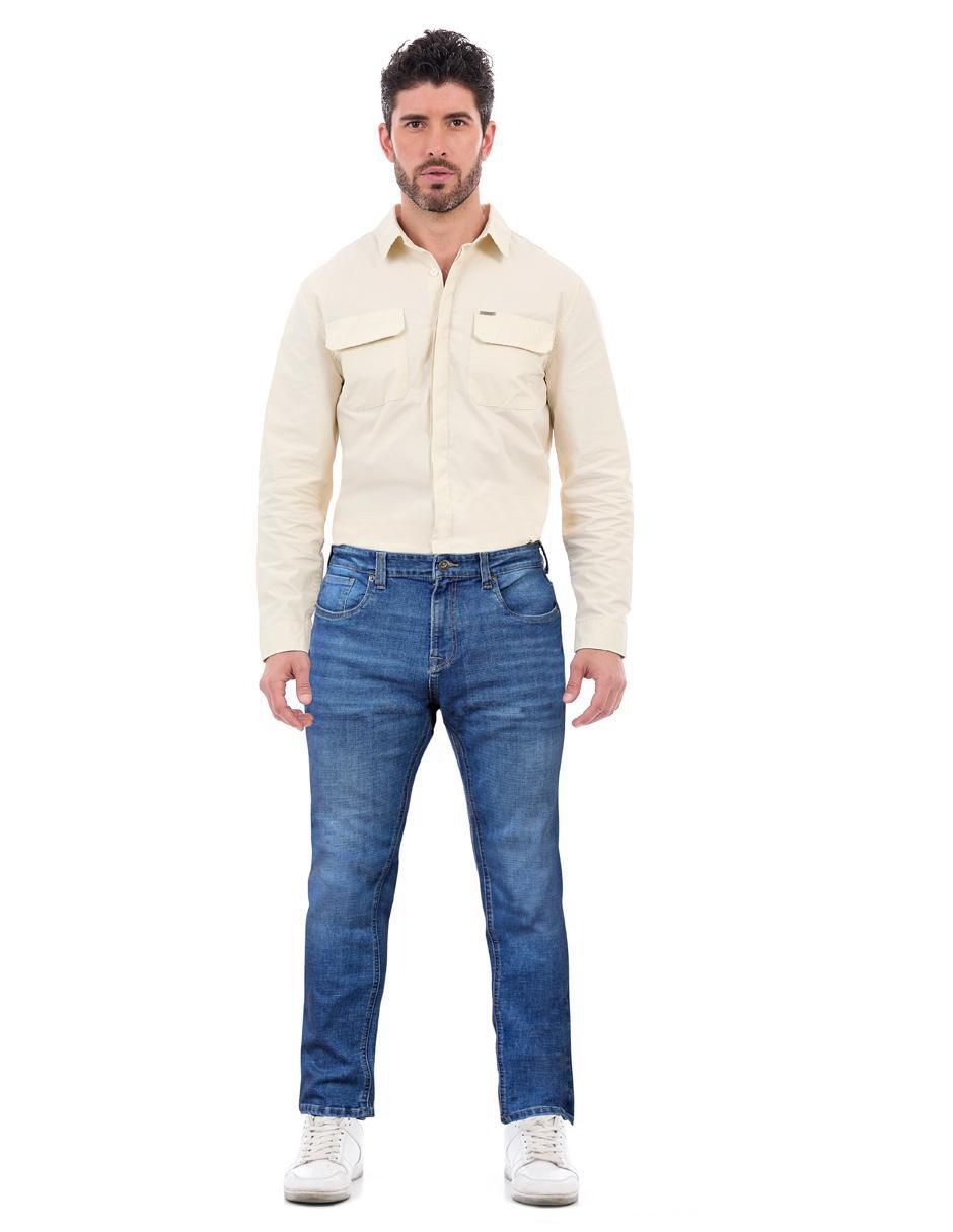 Jeans slim Buffalo Jeans David Bitton lavado stone wash para hombre