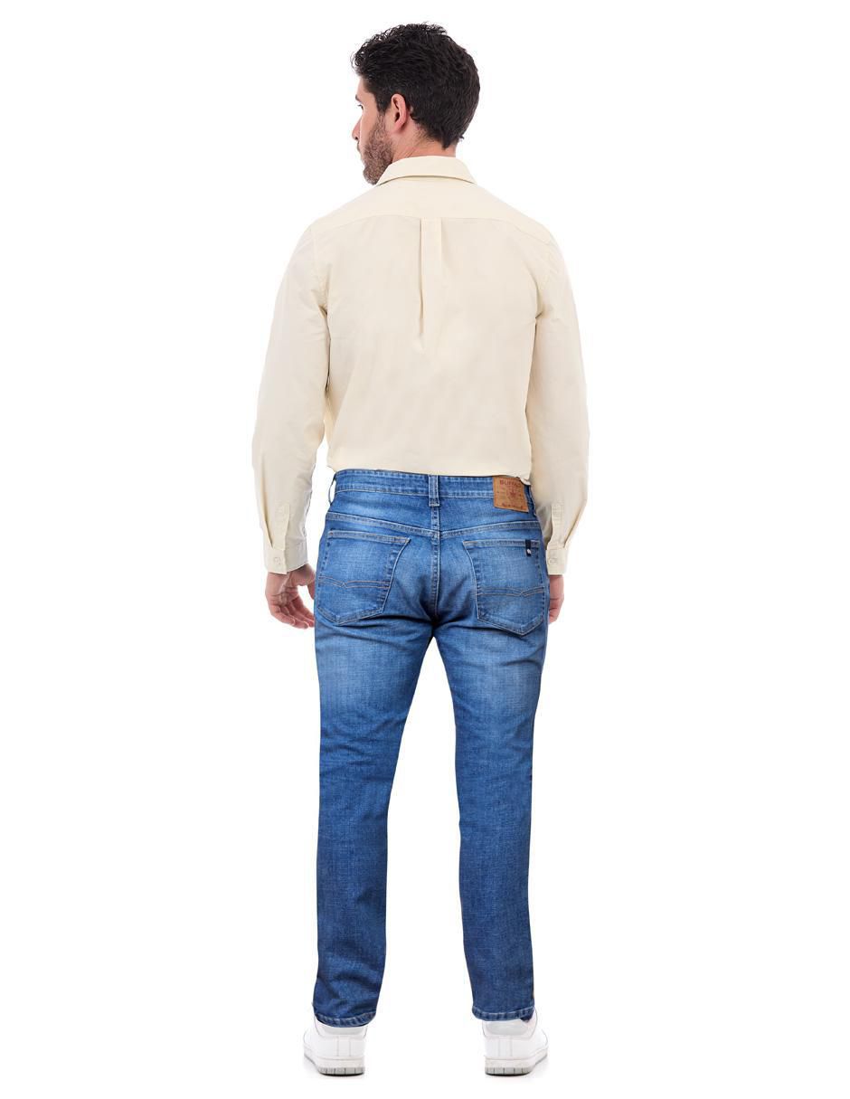 Jeans slim Buffalo Jeans David Bitton lavado stone wash para hombre