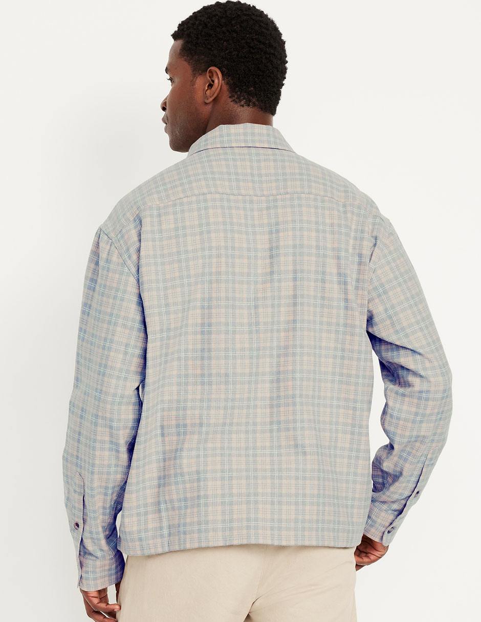 Camisa casual Old Navy de algodón manga larga para hombre