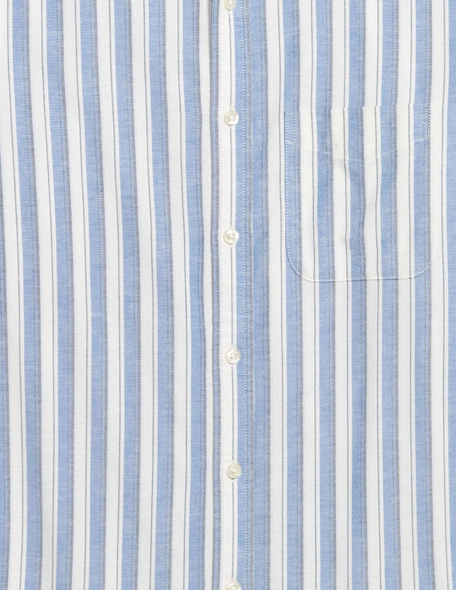 Camisa casual Old Navy de algodón manga larga para hombre