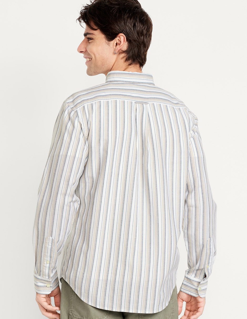 Camisa casual de algodón manga larga para hombre 3