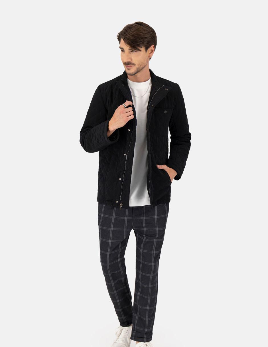Chamarra Merkabá impermeable capitonada para hombre