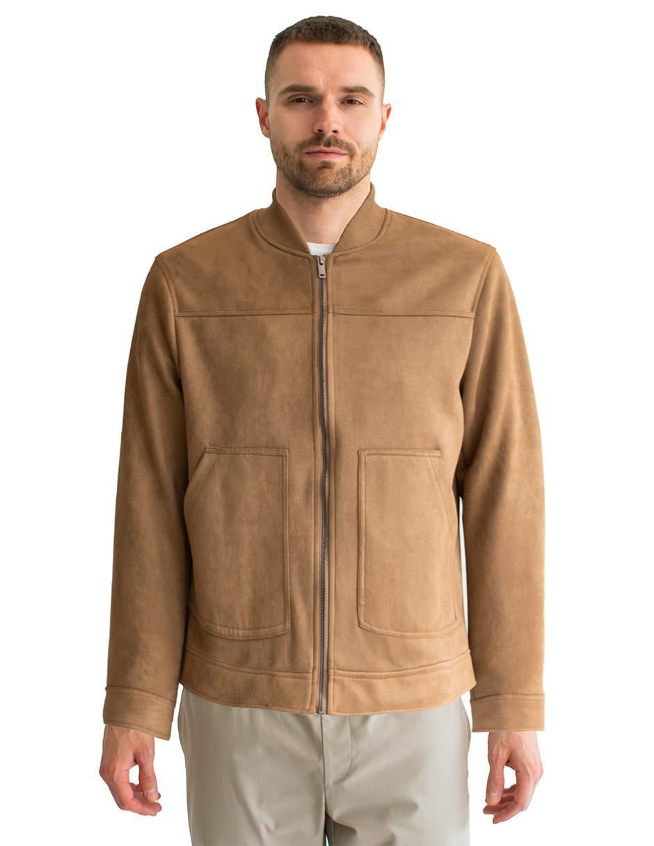 Chamarra bomber impermeable con bolsillos para hombre Chamarra bomber impermeable con bolsillos para hombre
