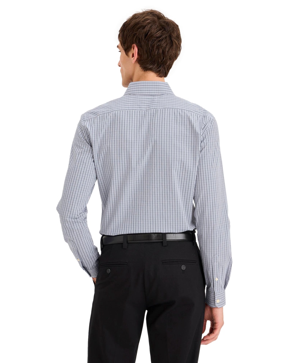 Camisa casual de algodón manga larga para hombre