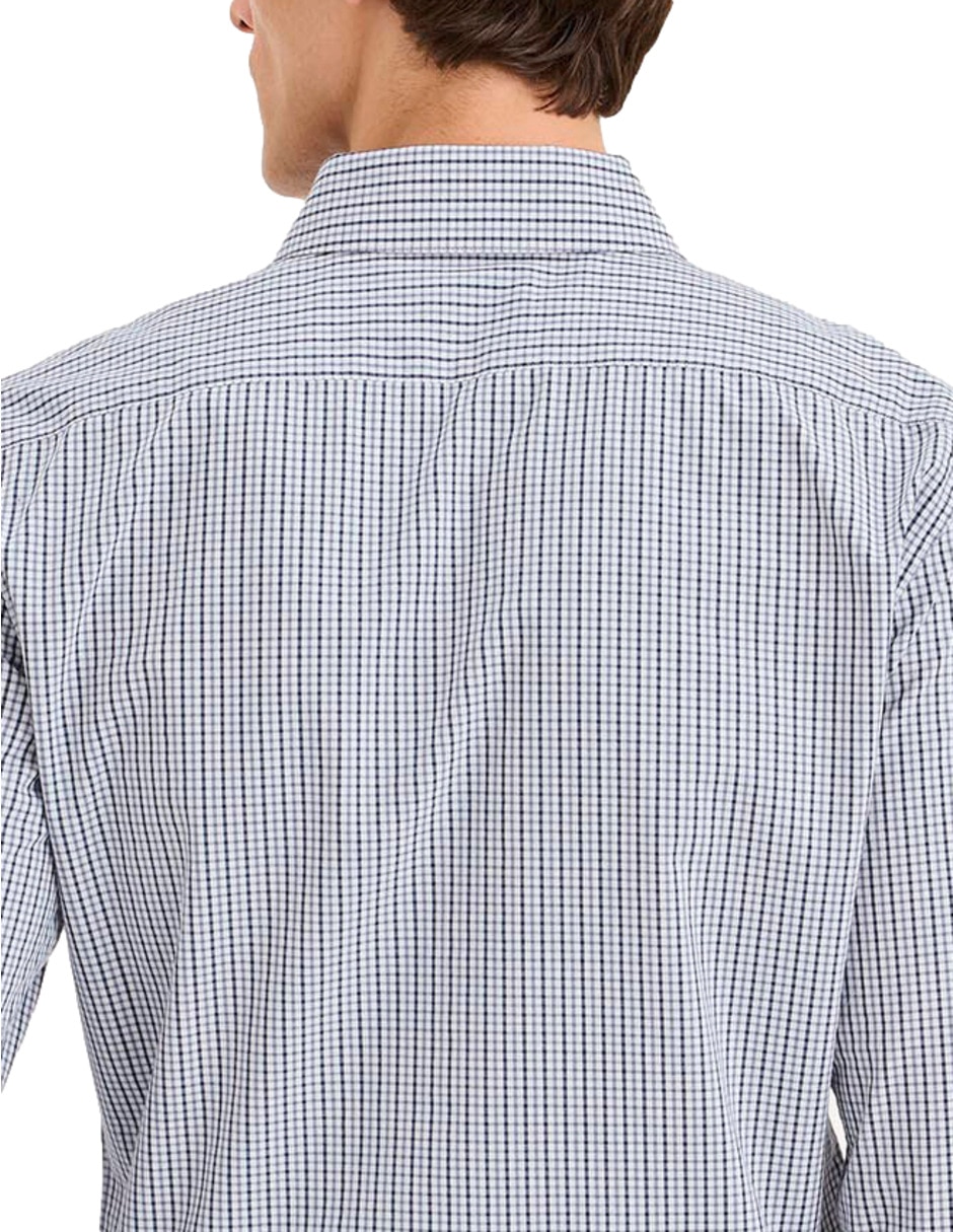 Camisa casual de algodón manga larga para hombre