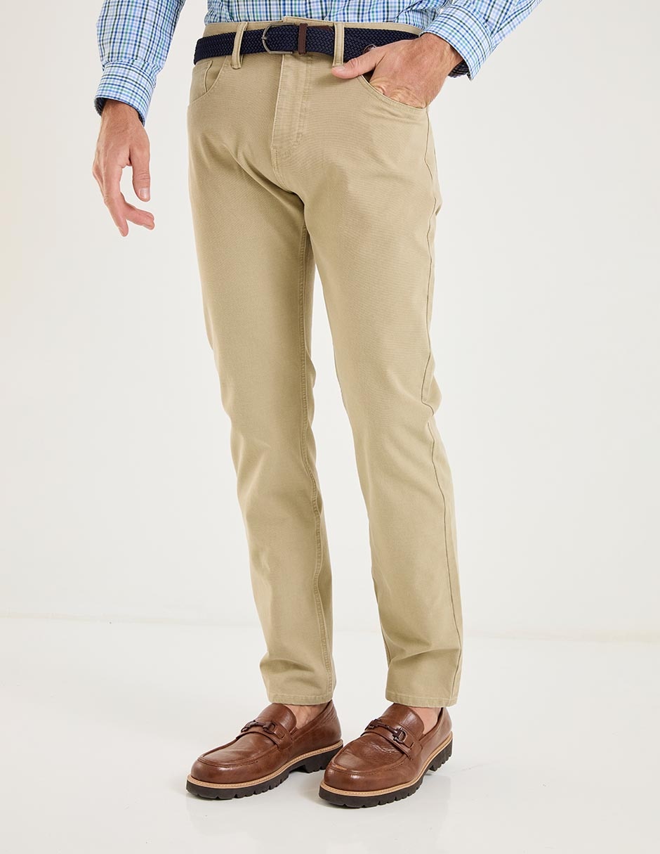 Pantalón recto de algodón para hombre Pantalón recto de algodón para hombre