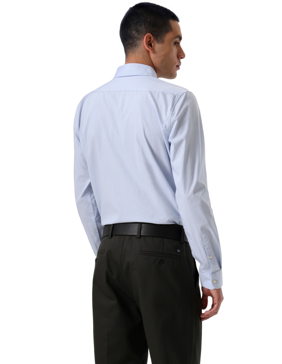 Camisa formal de algodón manga larga para hombre 3