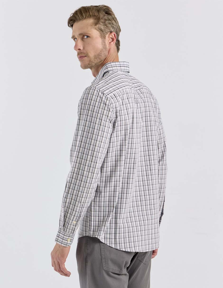 Camisa casual Dockers de algodón manga larga para hombre