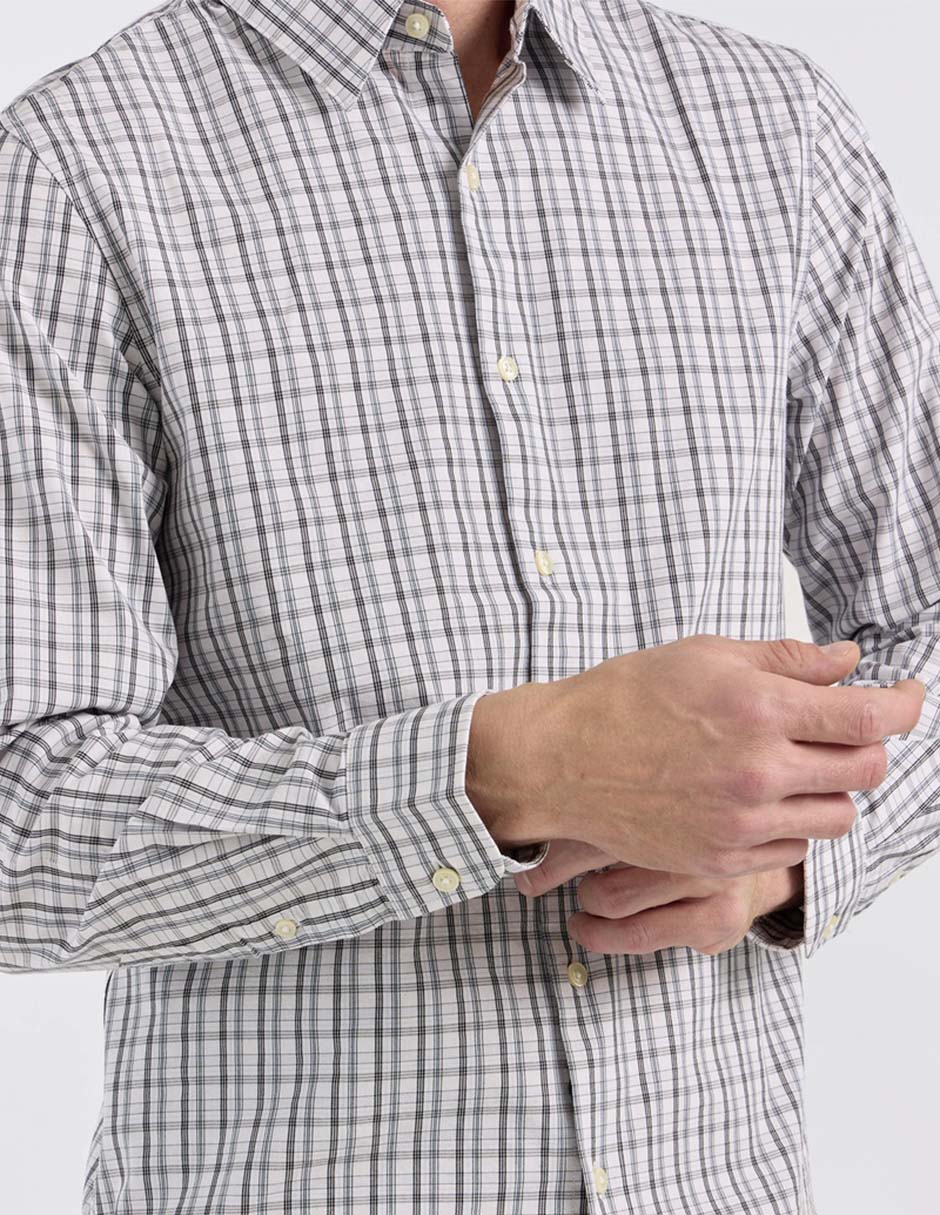 Camisa casual Dockers de algodón manga larga para hombre