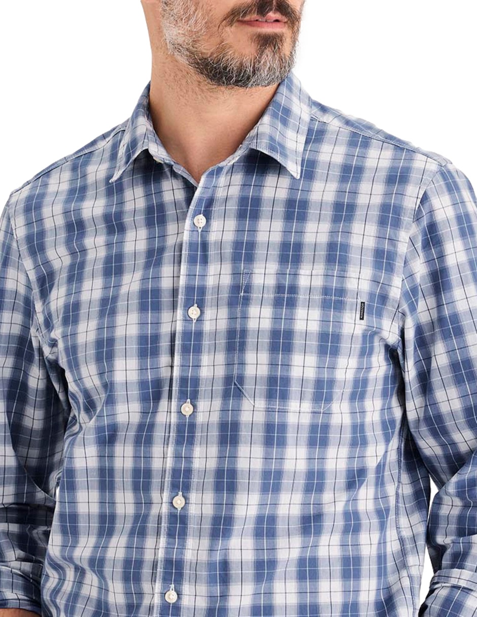 Camisa casual Dockers de algodón manga larga para hombre