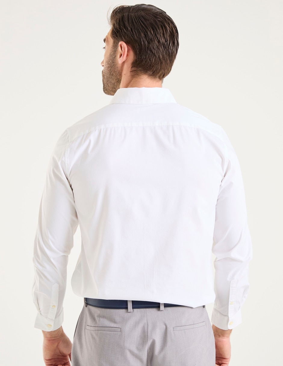 Camisa de vestir Dockers de algodón manga larga para hombre