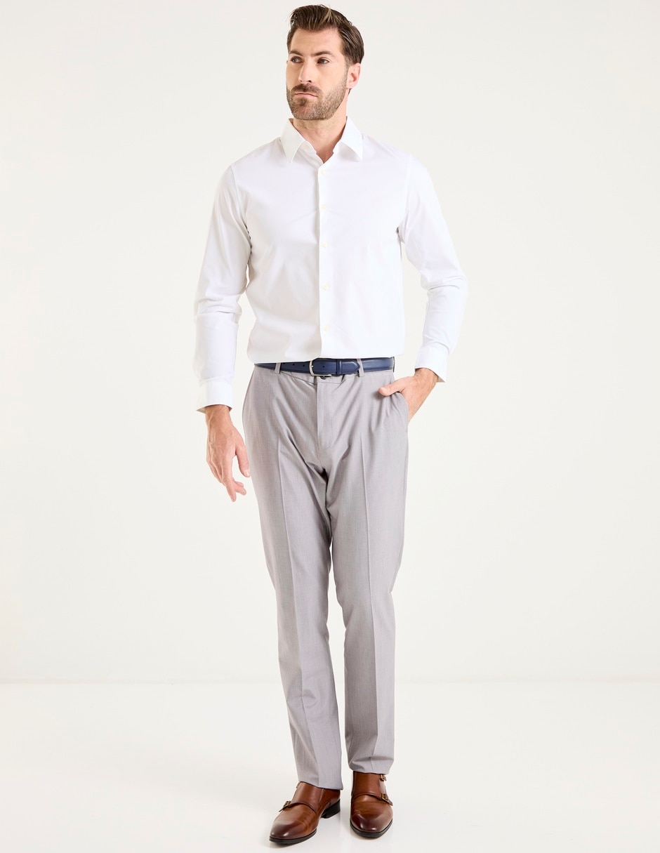 Camisa de vestir Dockers de algodón manga larga para hombre