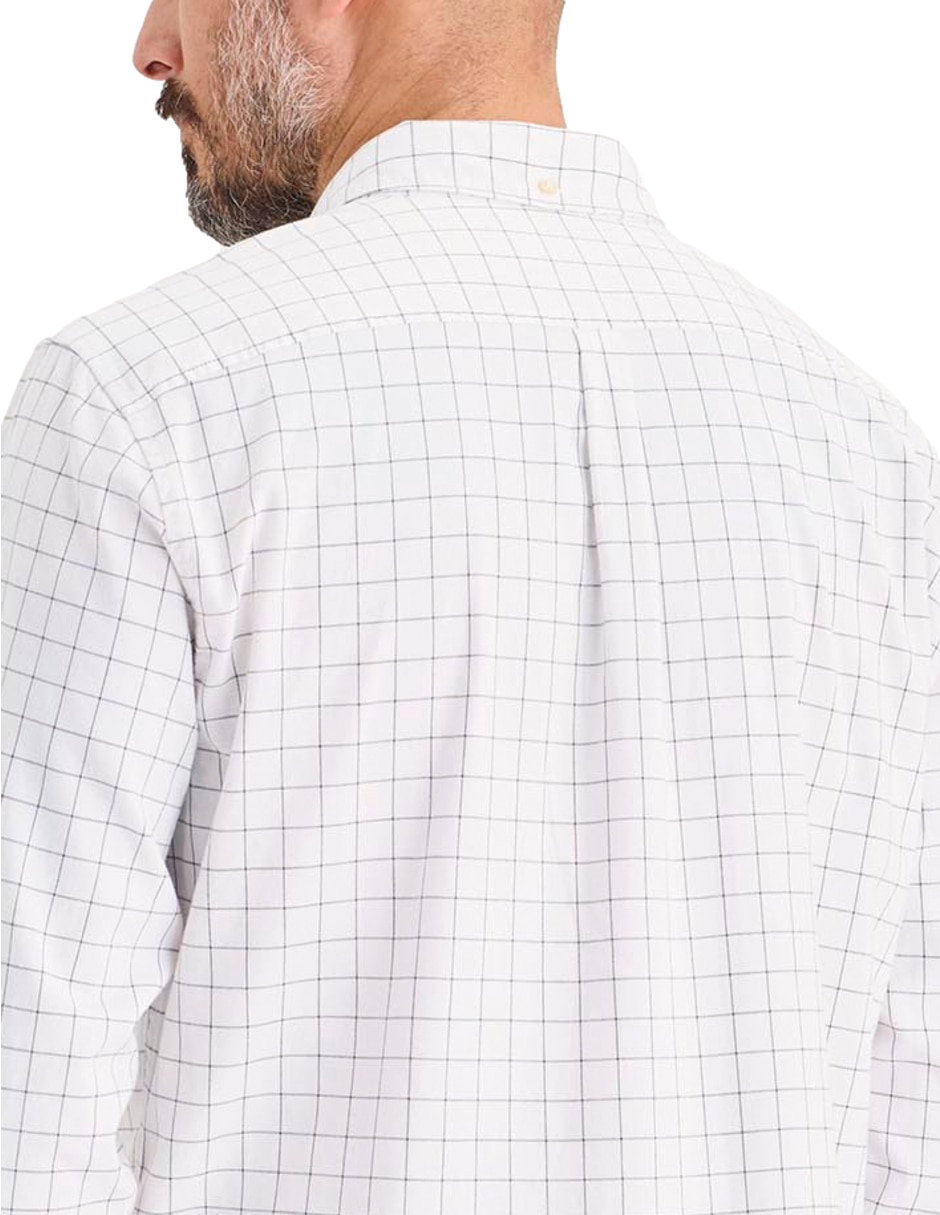Camisa casual de algodón manga larga para hombre
