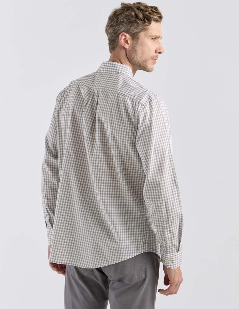 Camisa business casual Dockers de algodón manga larga para hombre