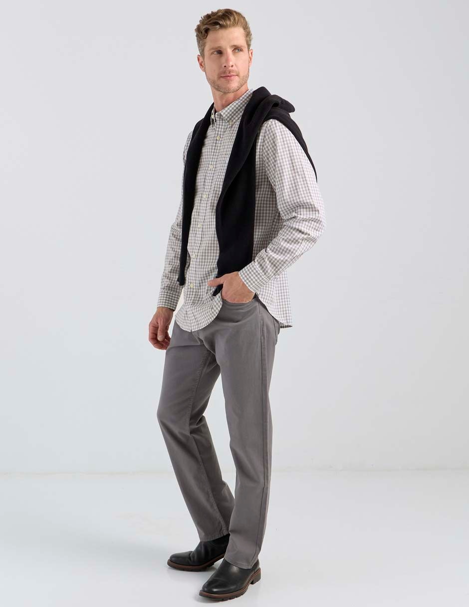 Camisa business casual Dockers de algodón manga larga para hombre