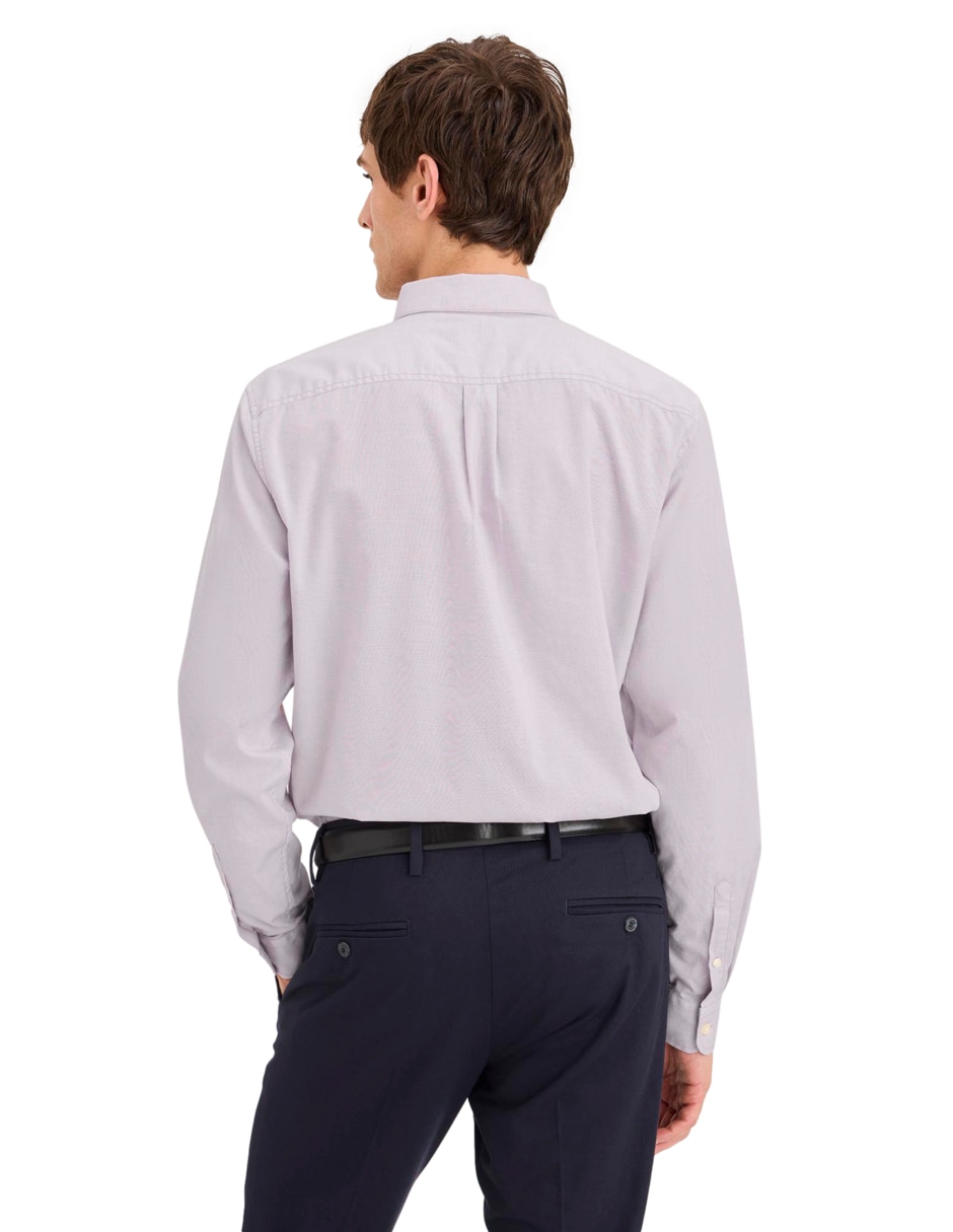 Camisa de algodón manga larga para hombre