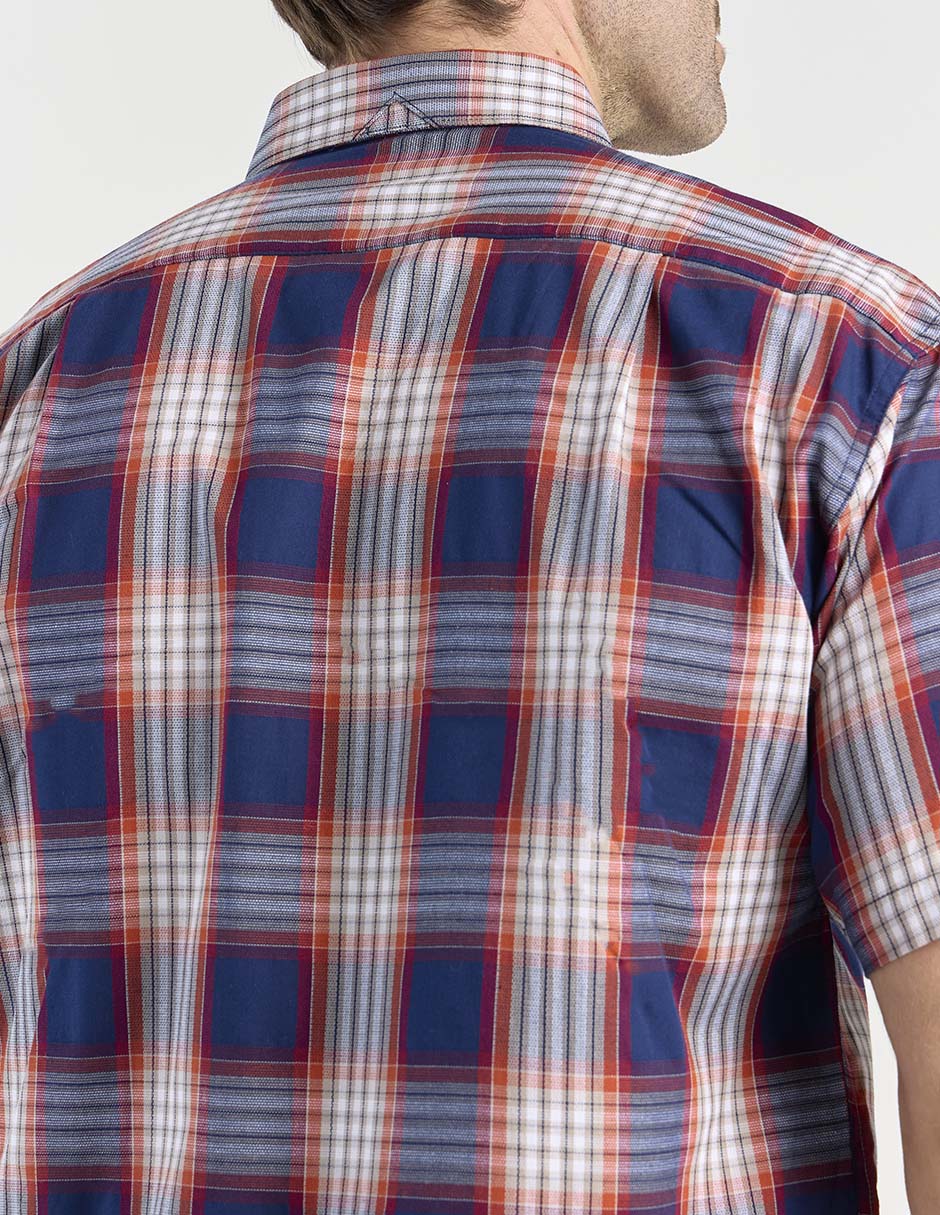Camisa casual de algodón manga corta para hombre 10