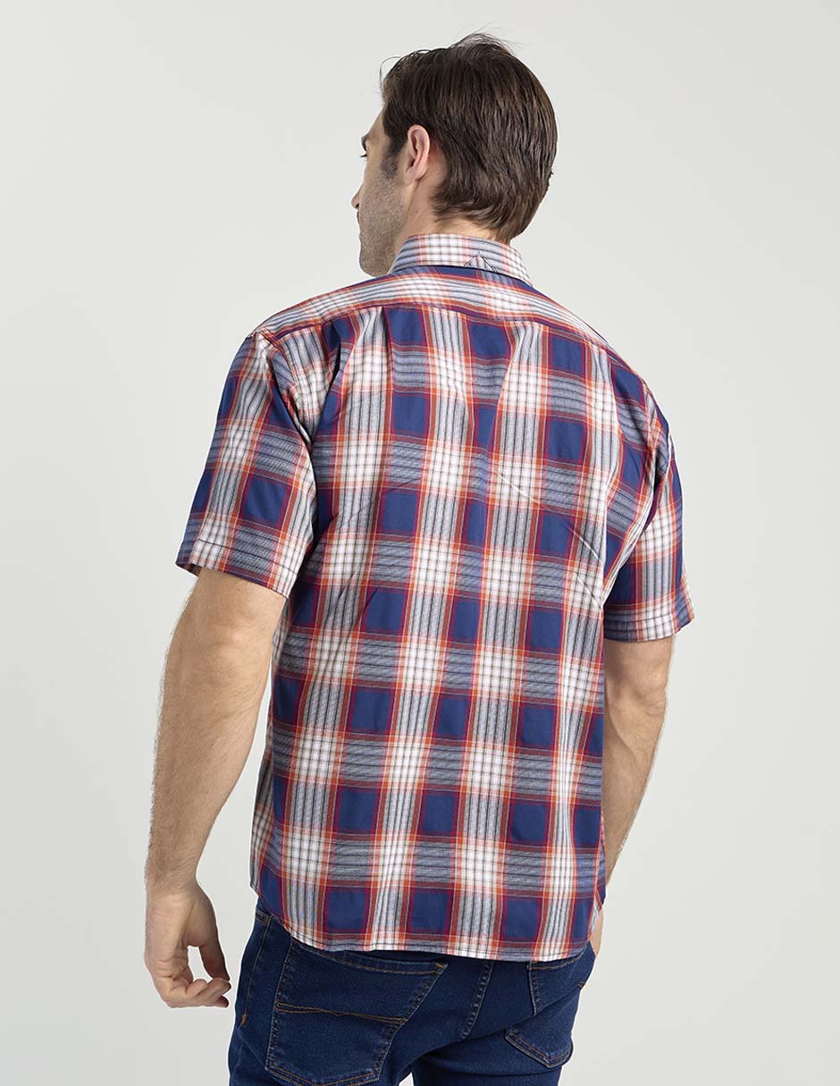 Camisa casual de algodón manga corta para hombre 11
