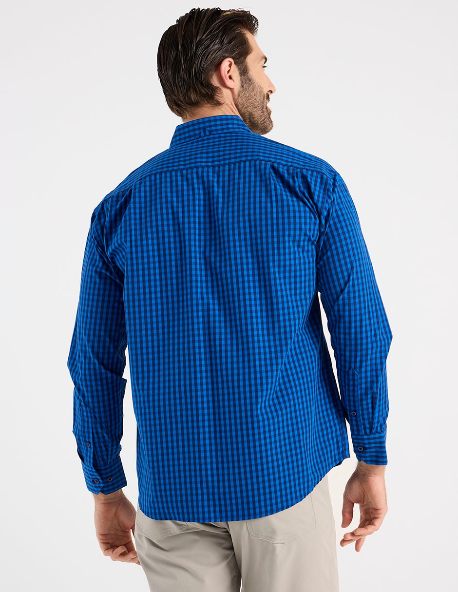 Camisa casual Cavalatti de algodón manga larga para hombre