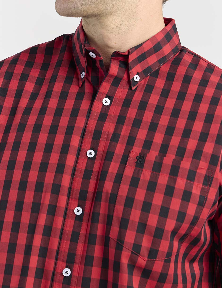 Camisa casual de algodón manga larga para hombre 9