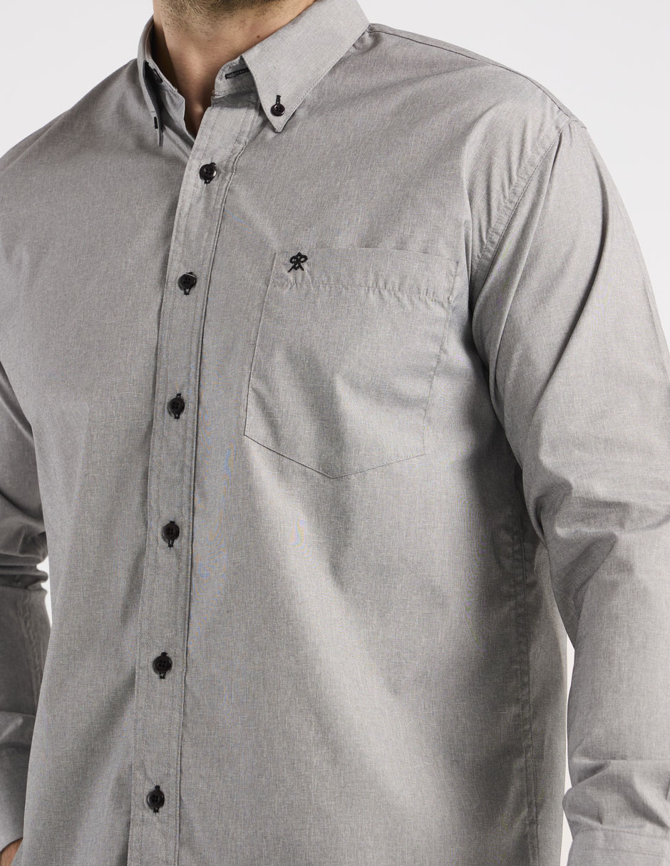 Camisa casual Cavalatti manga larga para hombre