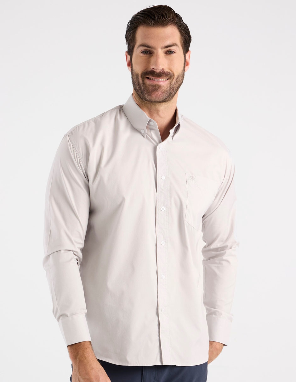Camisa casual Cavalatti manga larga para hombre