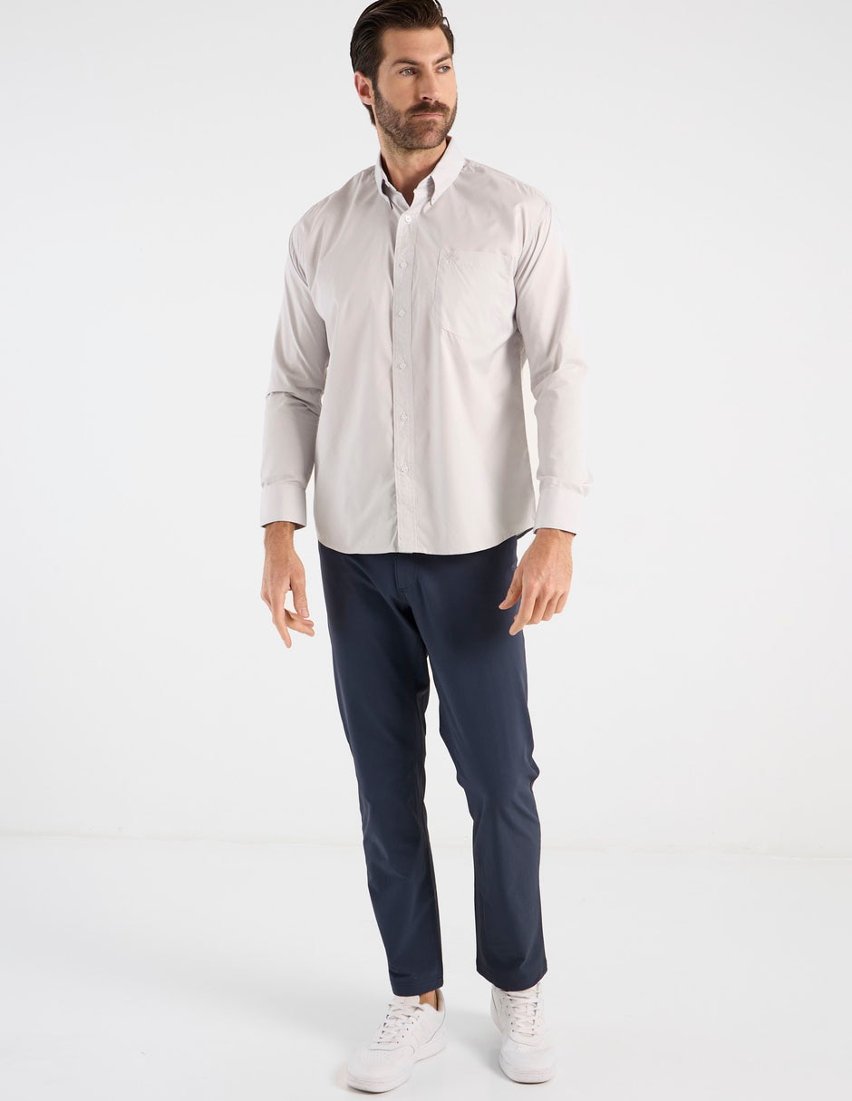 Camisa casual Cavalatti manga larga para hombre