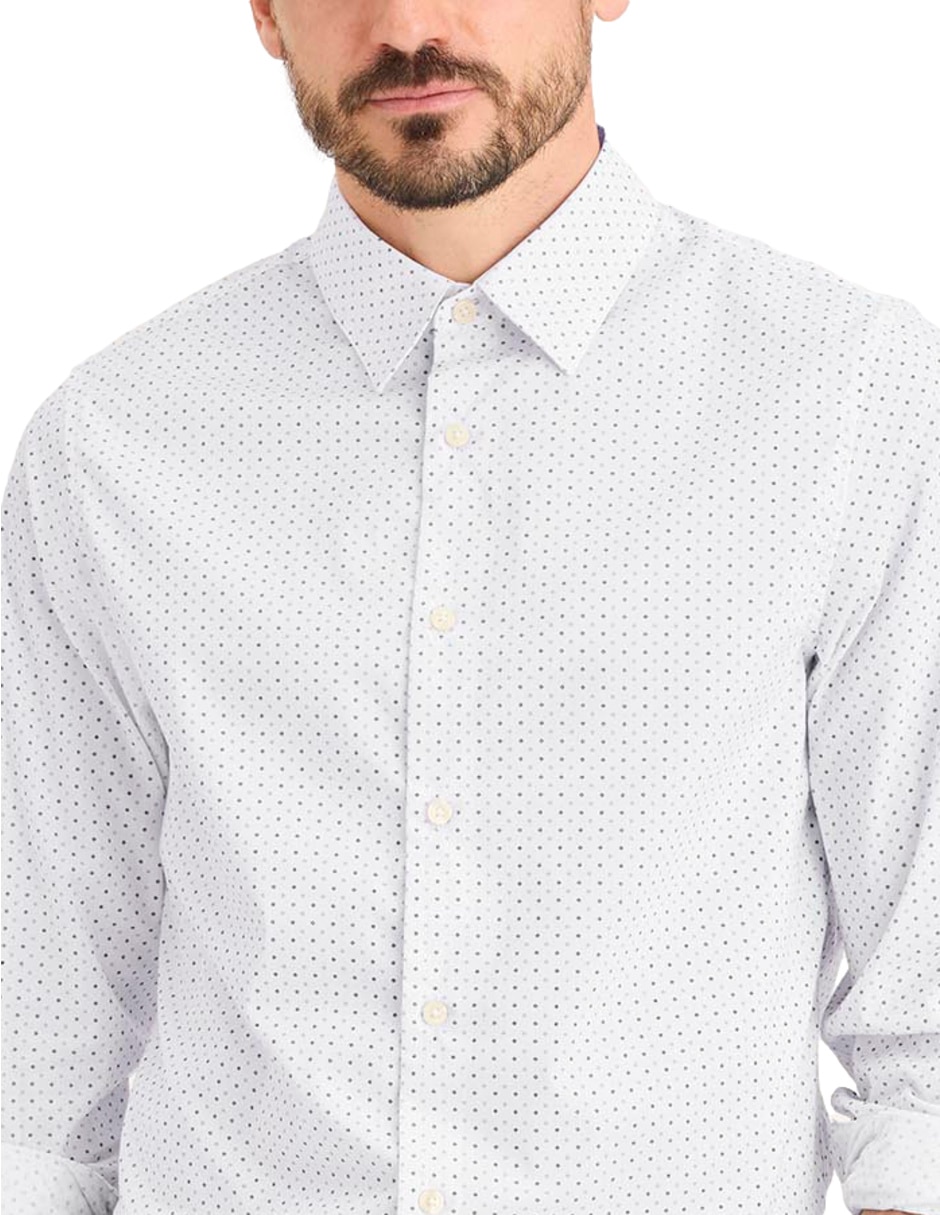 Camisa casual de algodón manga larga para hombre 4