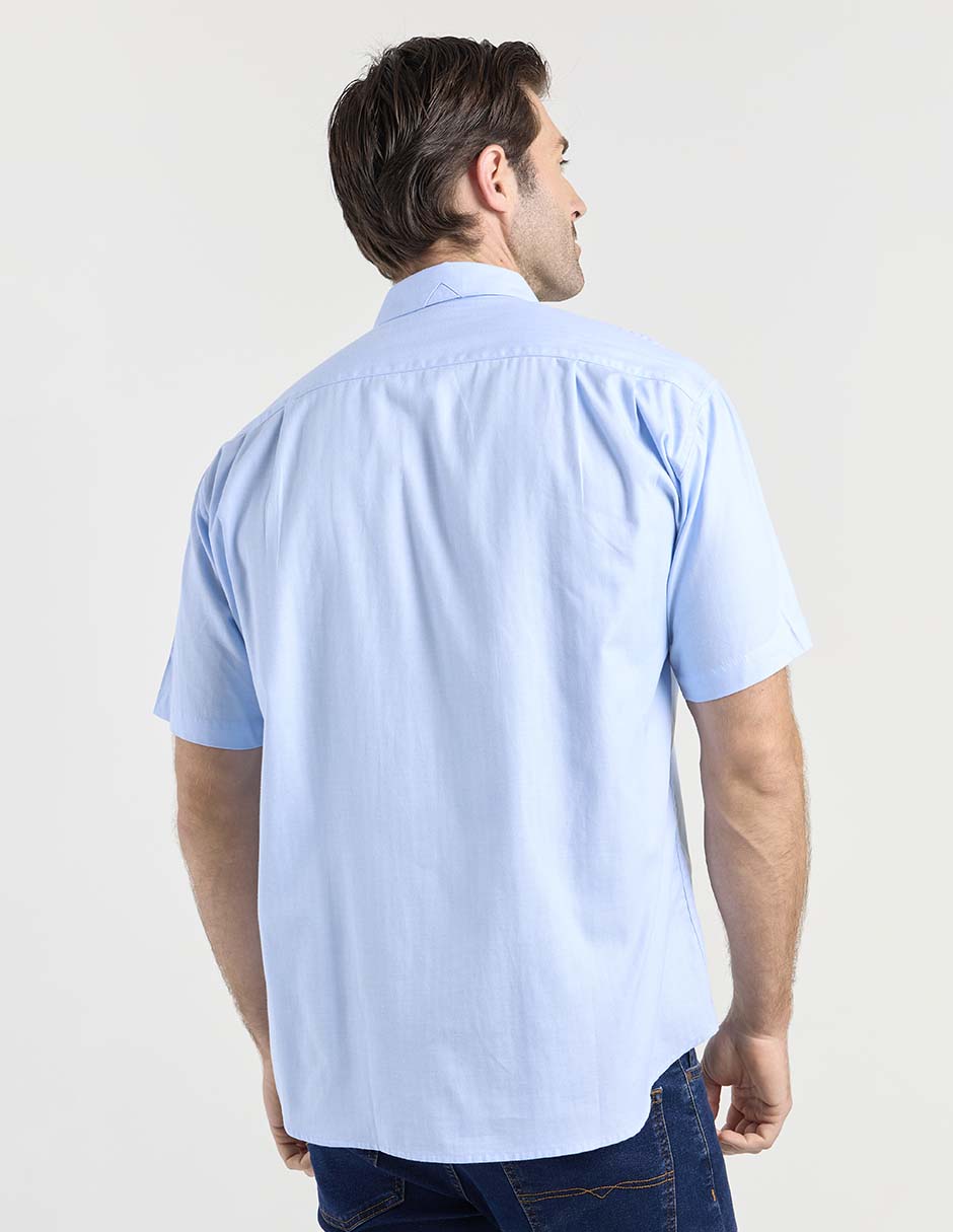 Camisa casual Cavalatti de algodón manga corta para hombre