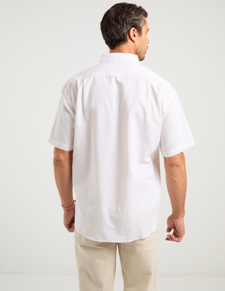Camisa casual de algodón manga corta para hombre 11