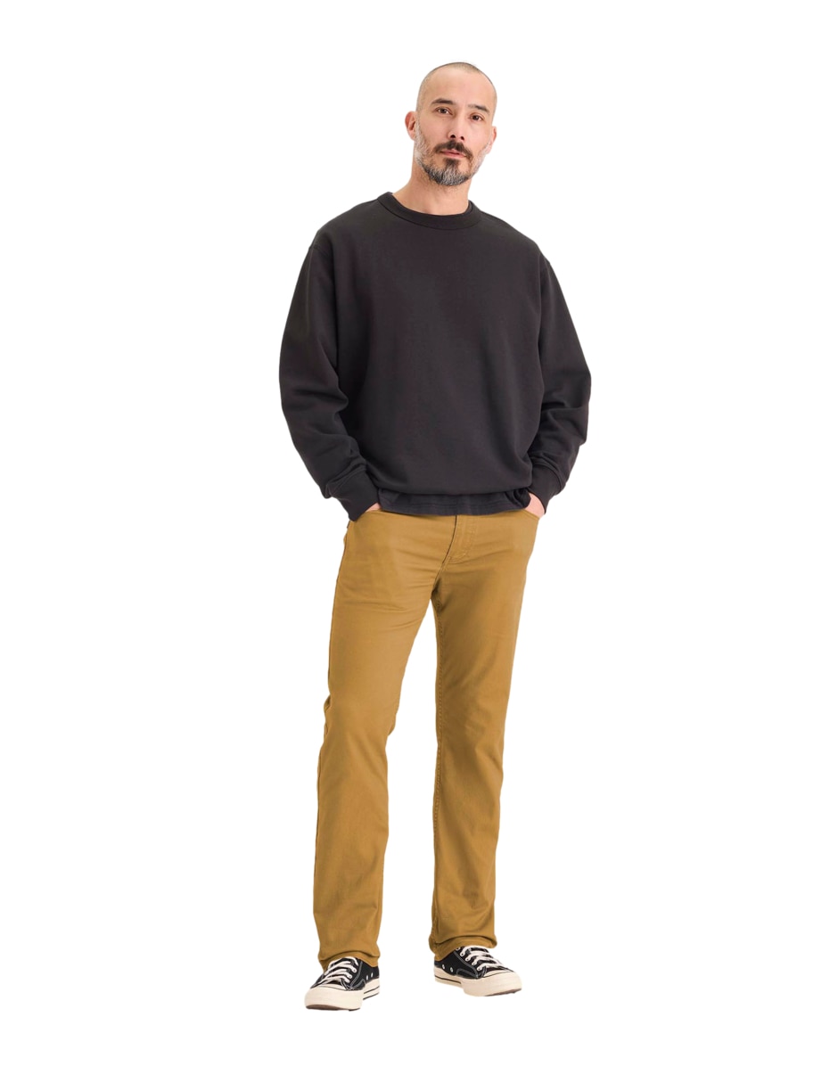 Pantalón recto de algodón para hombre Pantalón recto de algodón para hombre