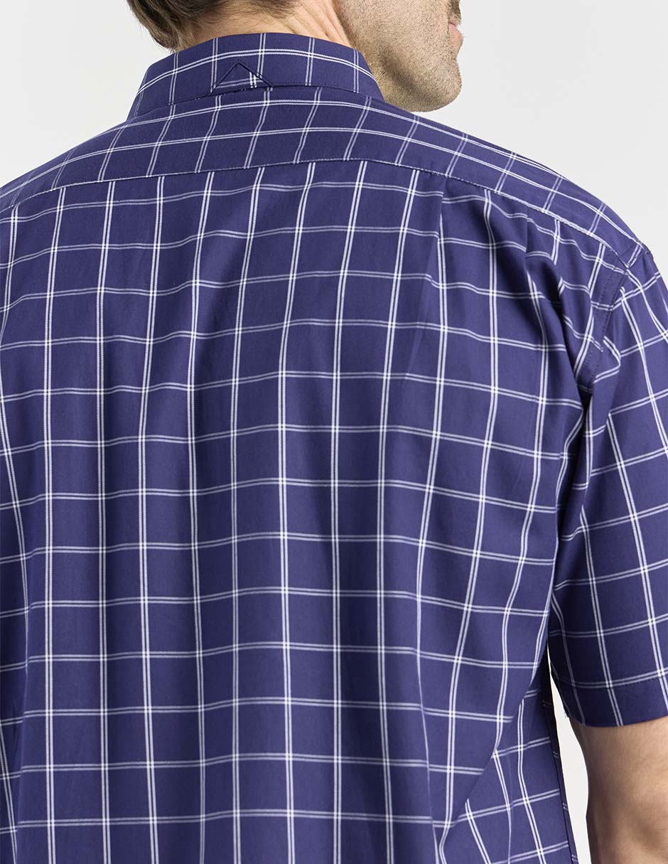 Camisa casual de algodón manga corta para hombre 10