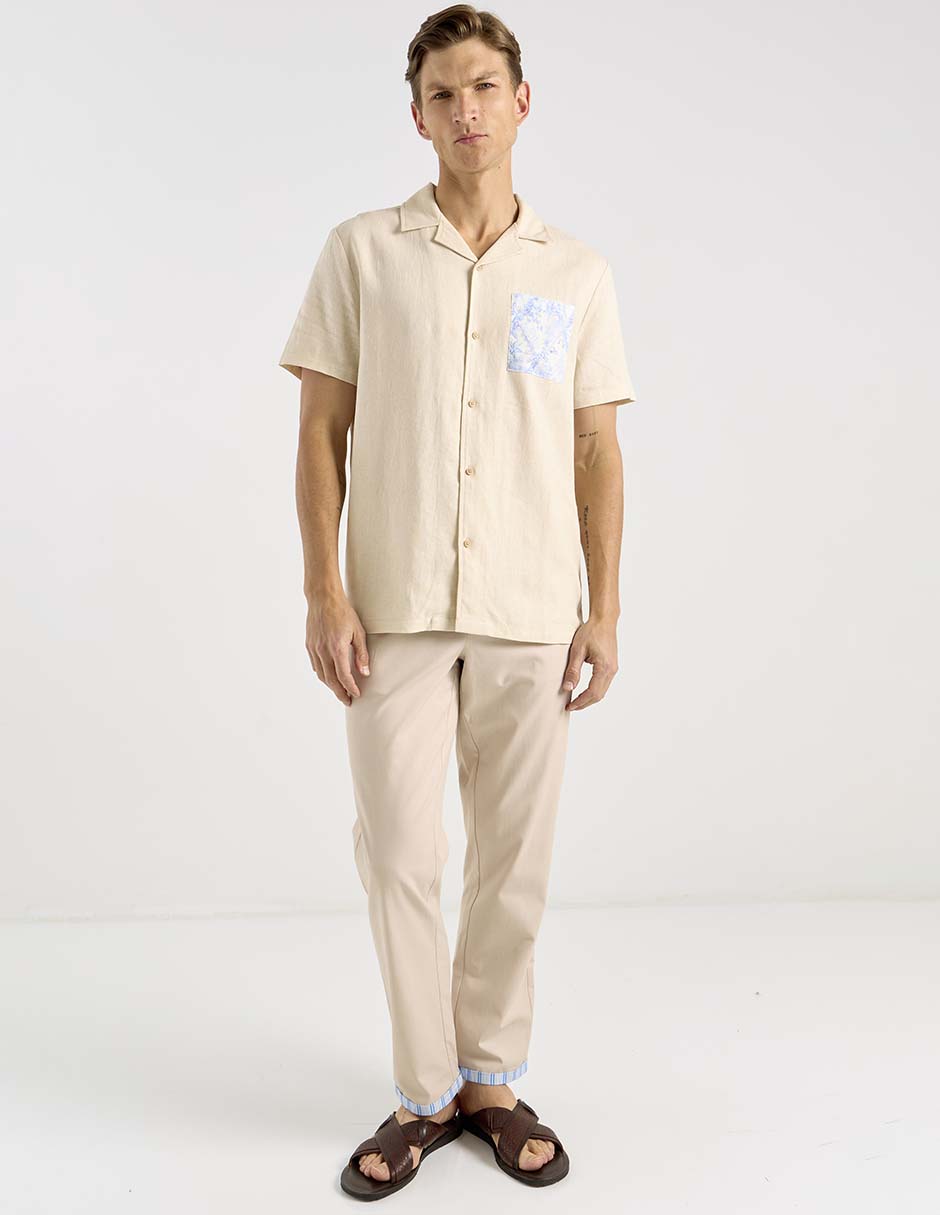 Camisa casual Now & Then manga corta para hombre