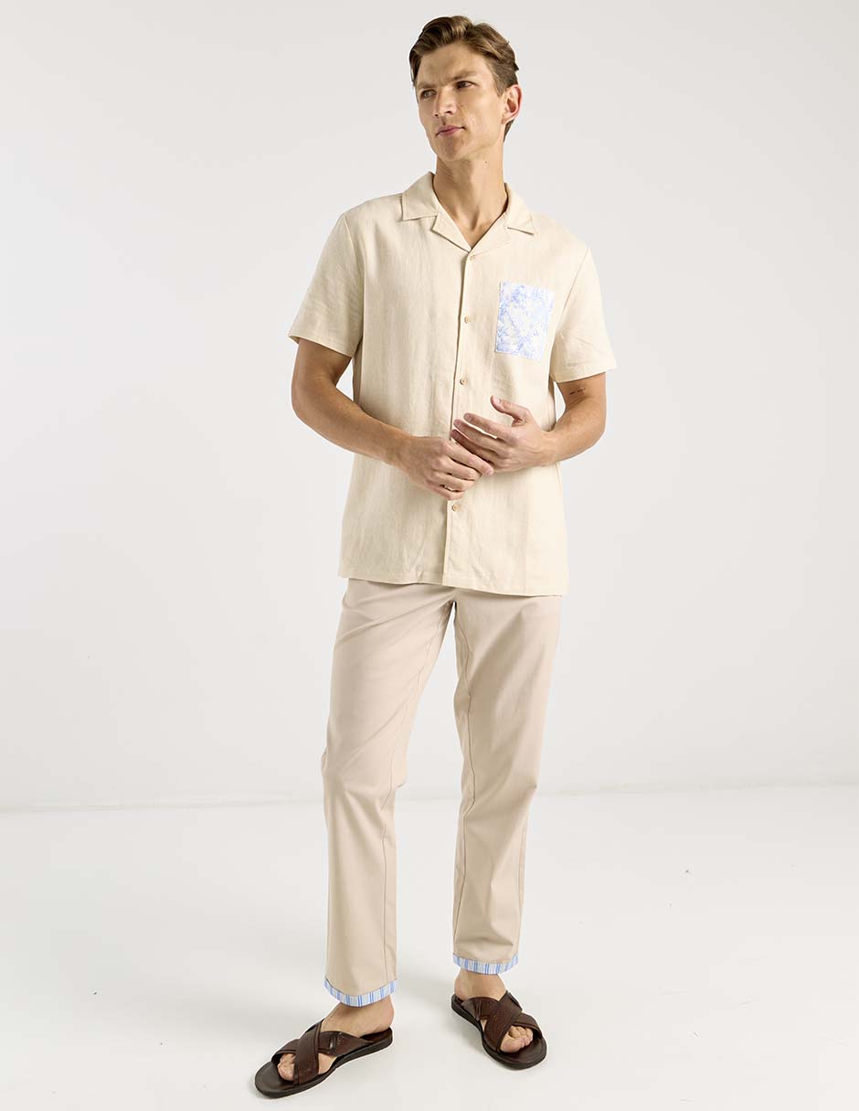 Camisa casual Now & Then manga corta para hombre