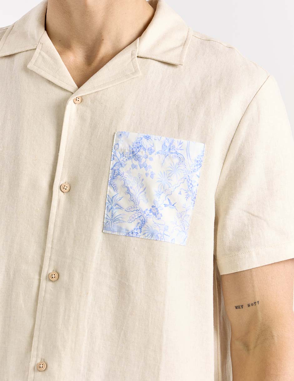 Camisa casual Now & Then manga corta para hombre