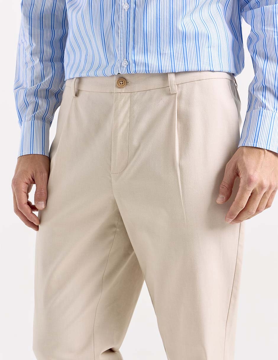 Pantalón chino straight Now & Then de algodón para hombre