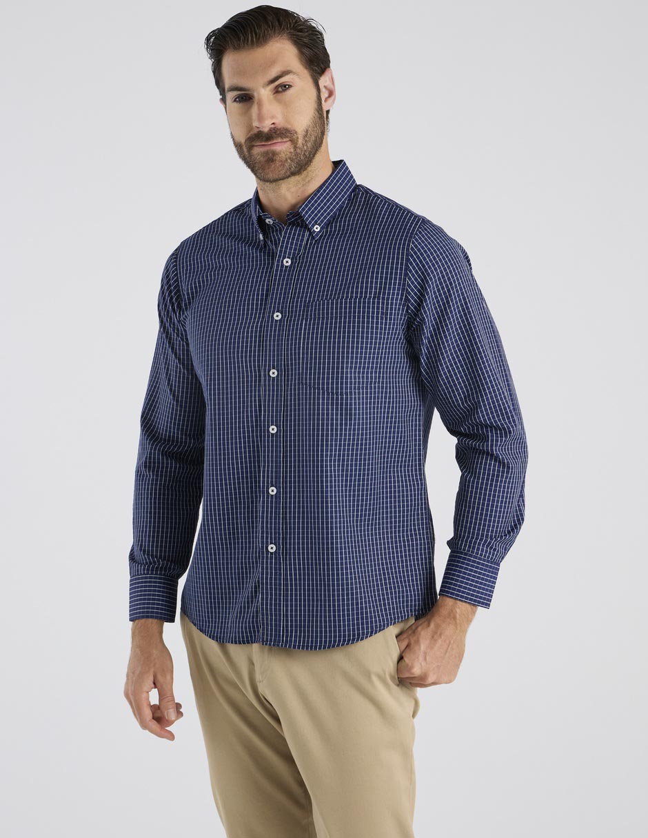 Camisa casual Regent Street manga larga para hombre