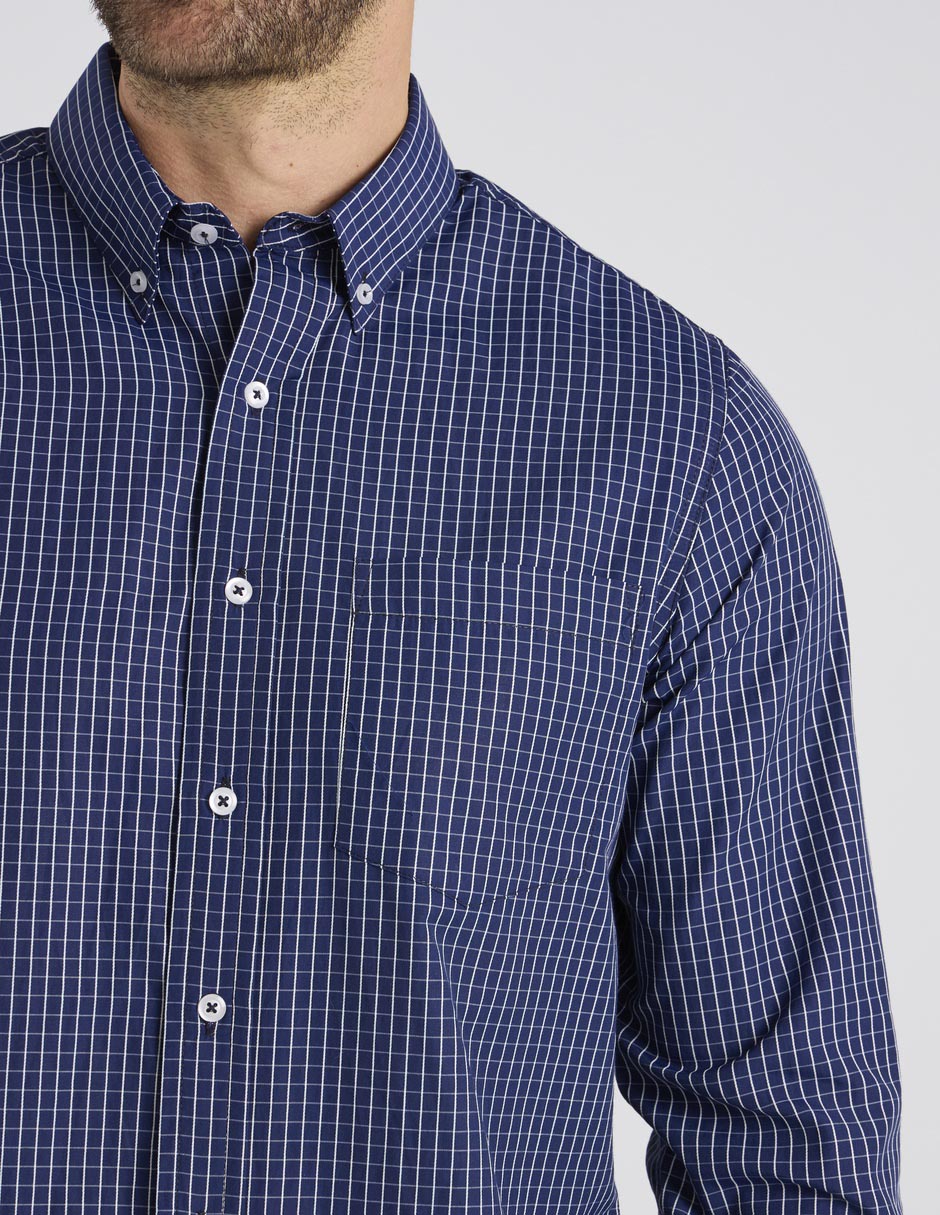 Camisa casual Regent Street manga larga para hombre
