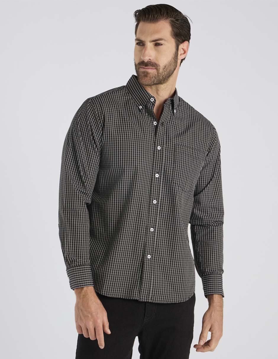 Camisa casual Regent Street manga larga para hombre