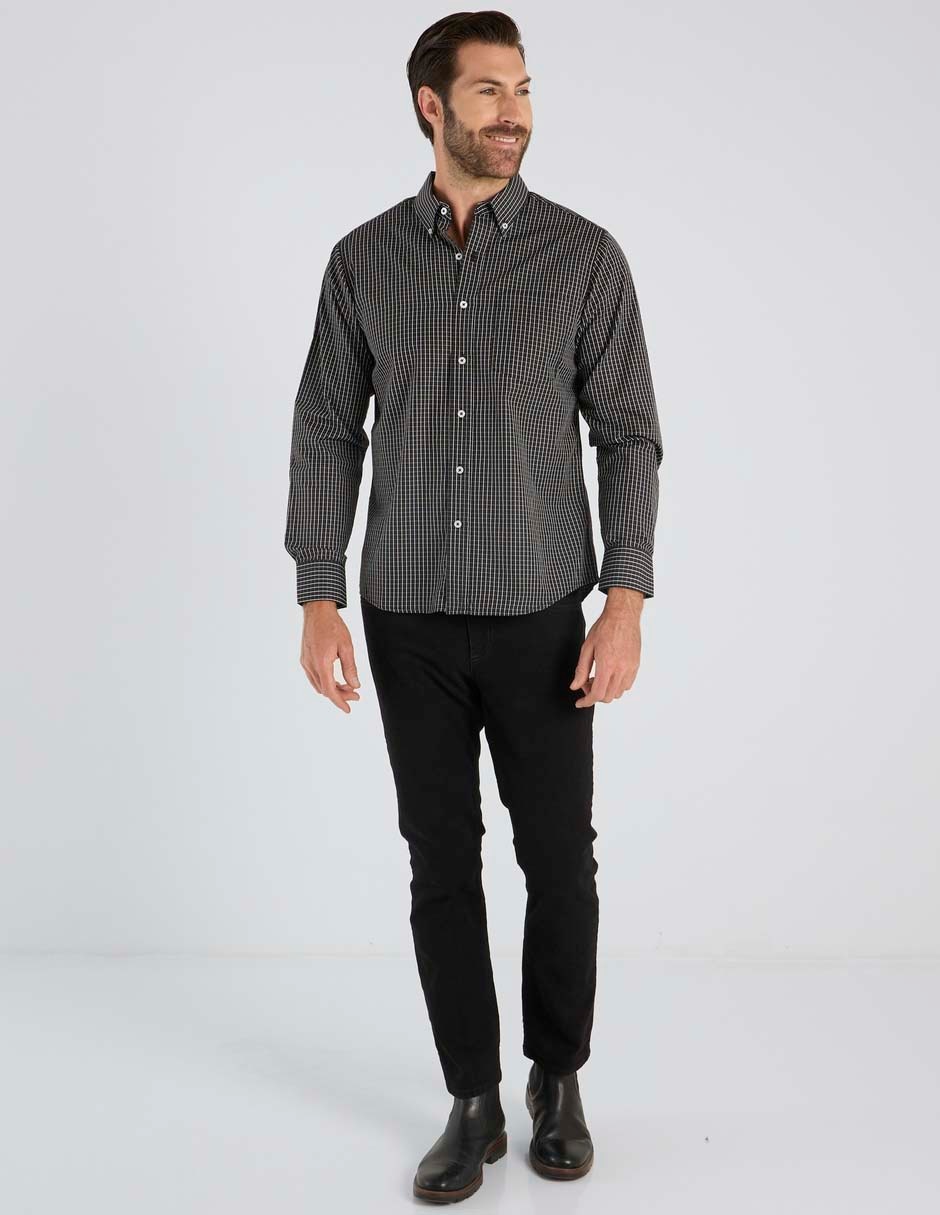 Camisa casual Regent Street manga larga para hombre