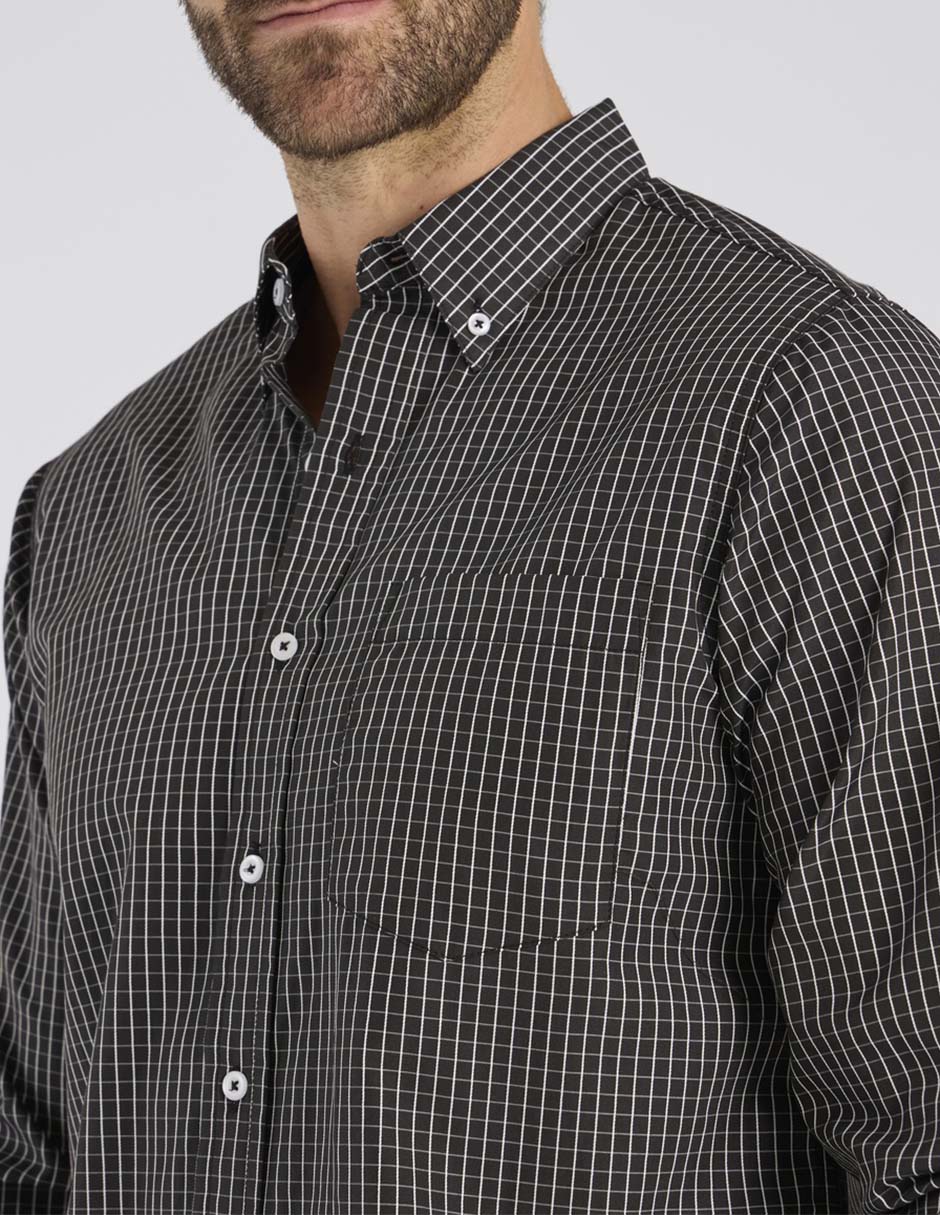 Camisa casual Regent Street manga larga para hombre