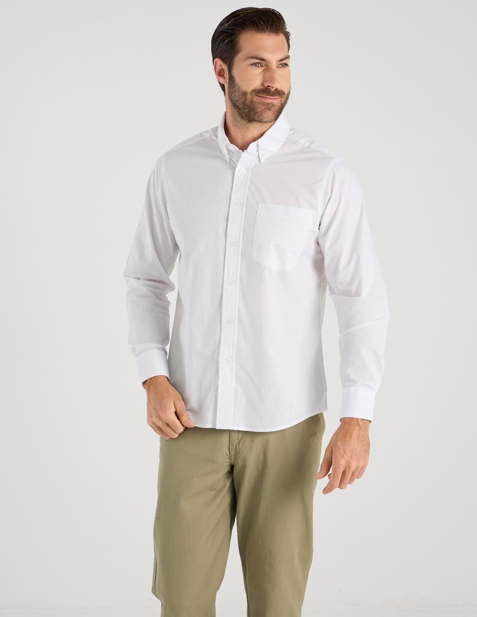 Camisa casual manga larga para hombre 1