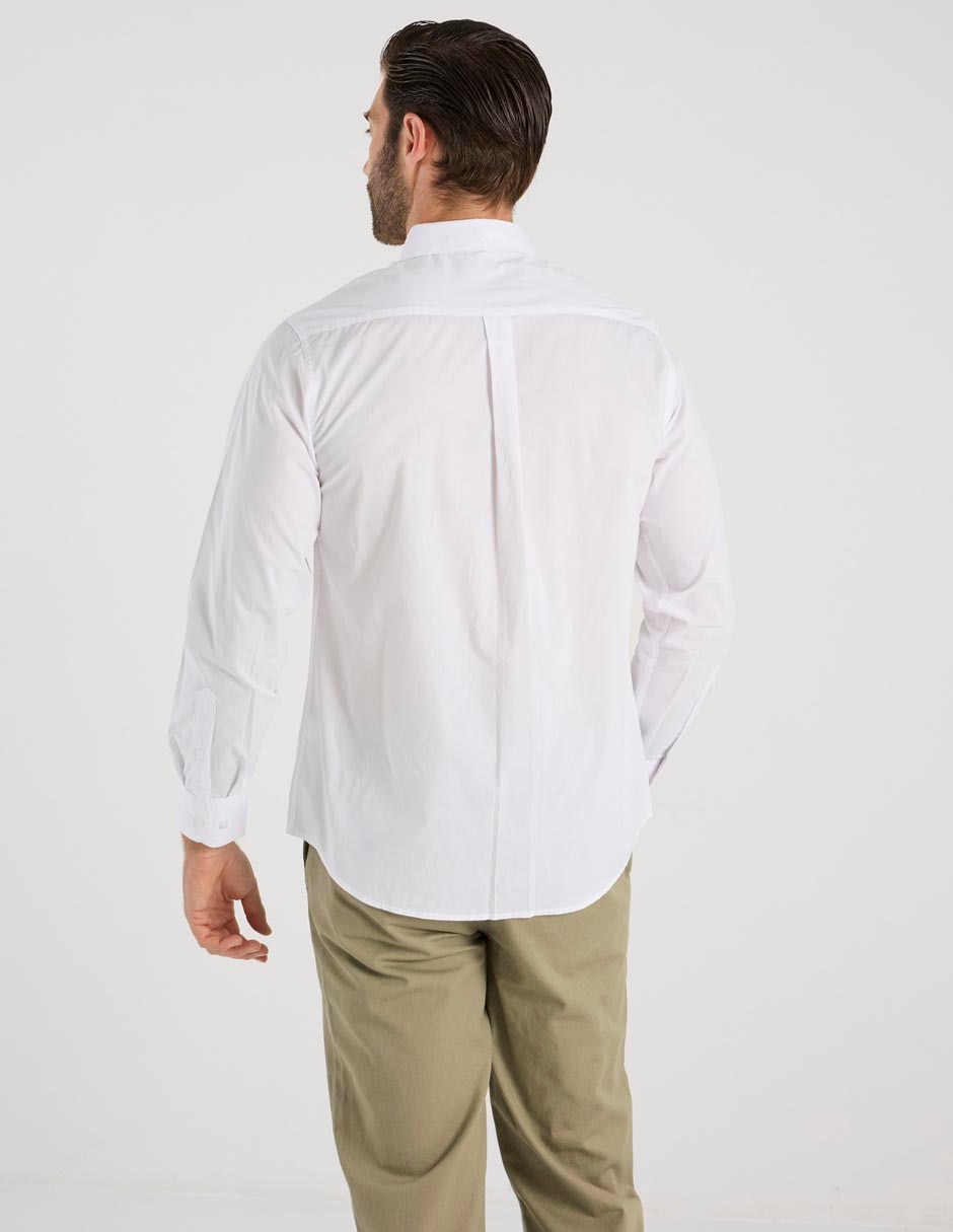 Camisa casual manga larga para hombre 5
