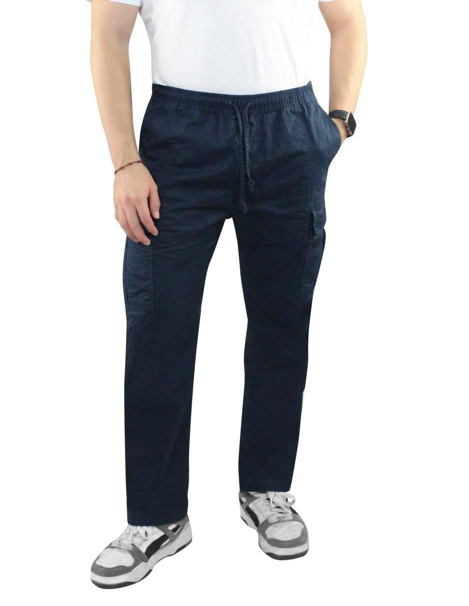 Pantalón cargo cargo recto de gabardina para hombre Pantalón cargo cargo recto de gabardina para hombre