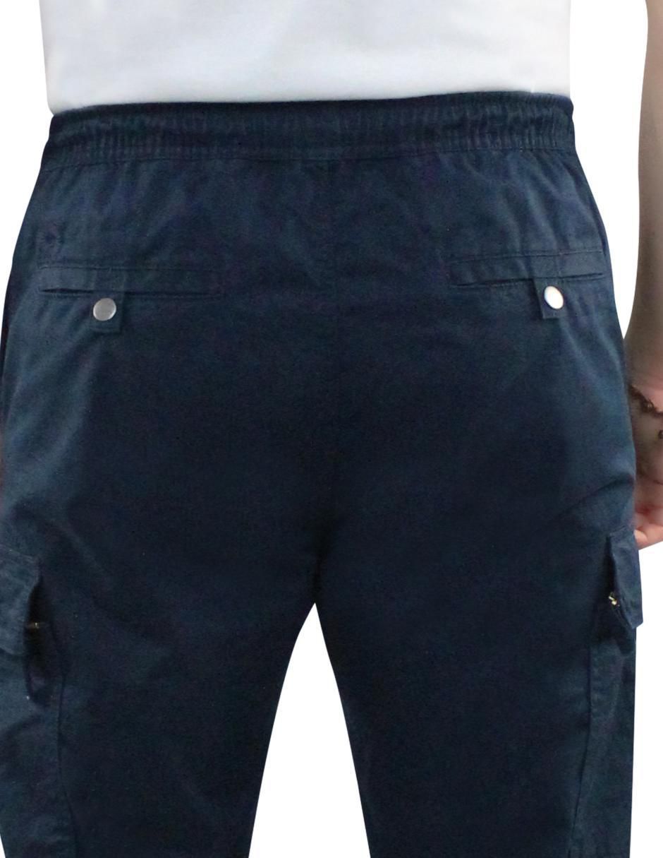 Pantalón cargo cargo recto de gabardina para hombre 6