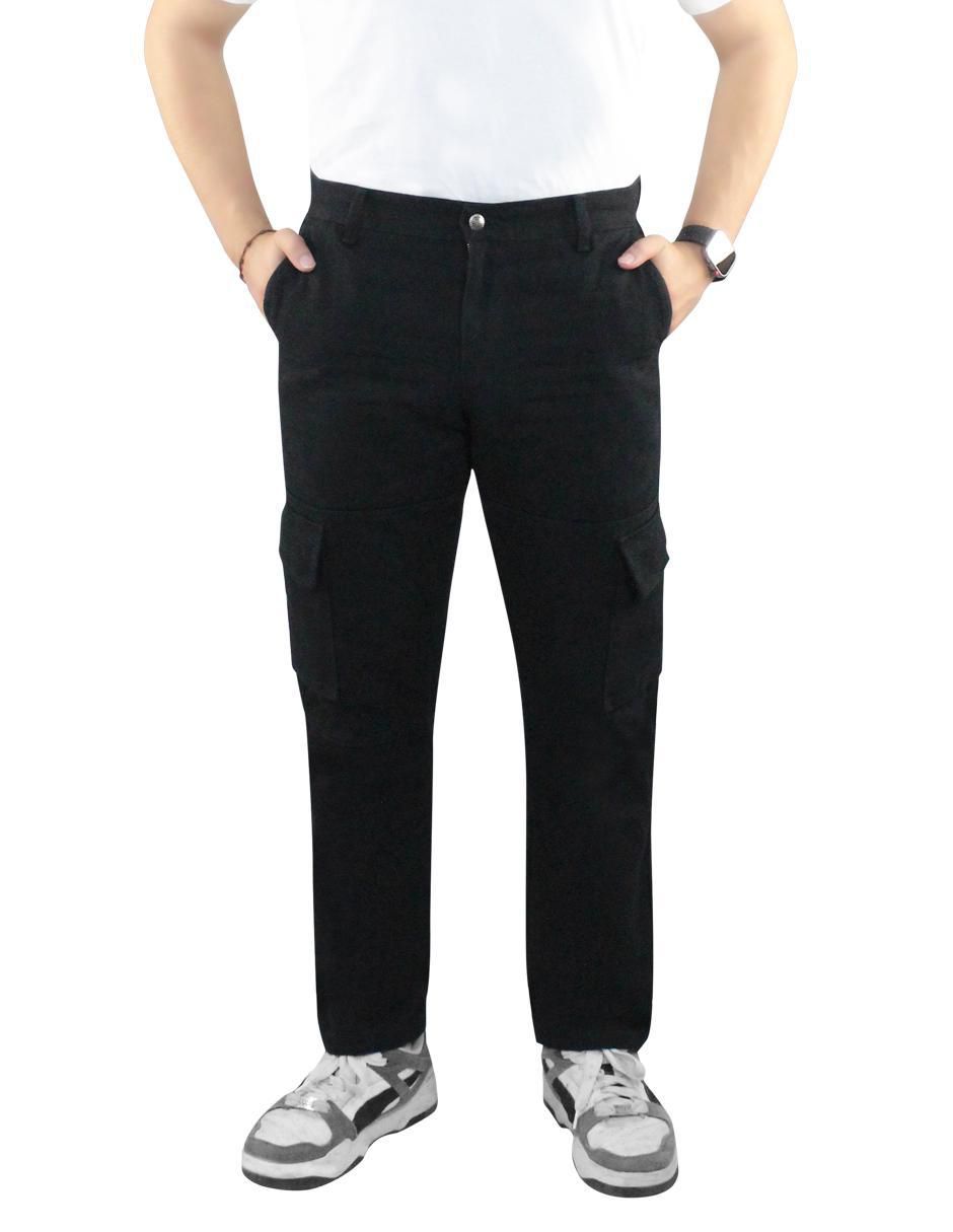 Pantalón cargo cargo recto de gabardina para hombre Pantalón cargo cargo recto de gabardina para hombre