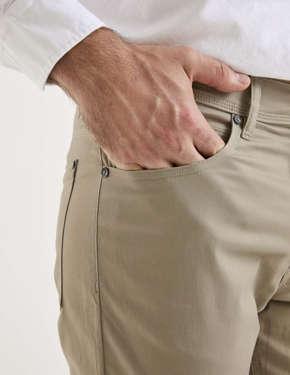 Pantalón chino straight de algodón para hombre 7