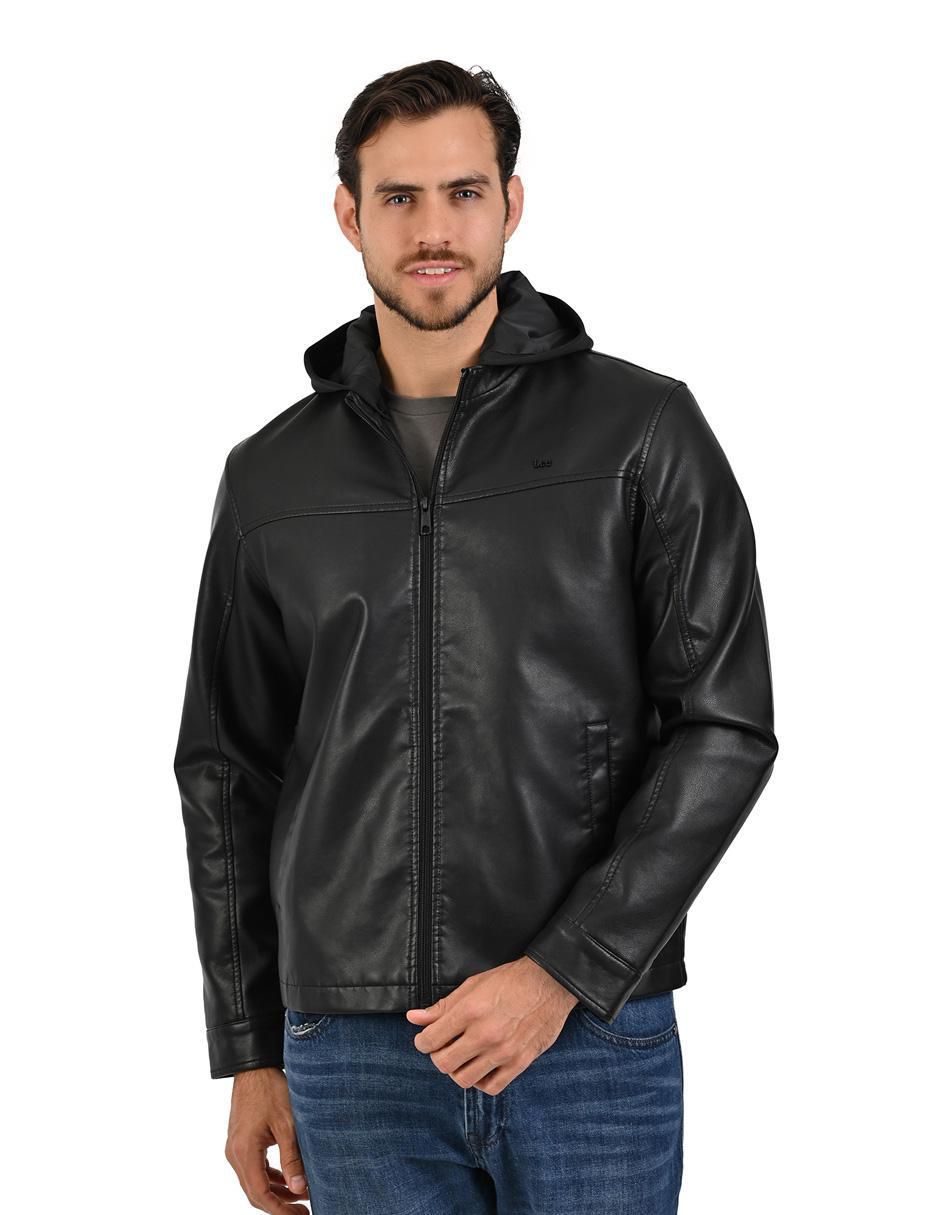 Chamarra casual con capucha para hombre