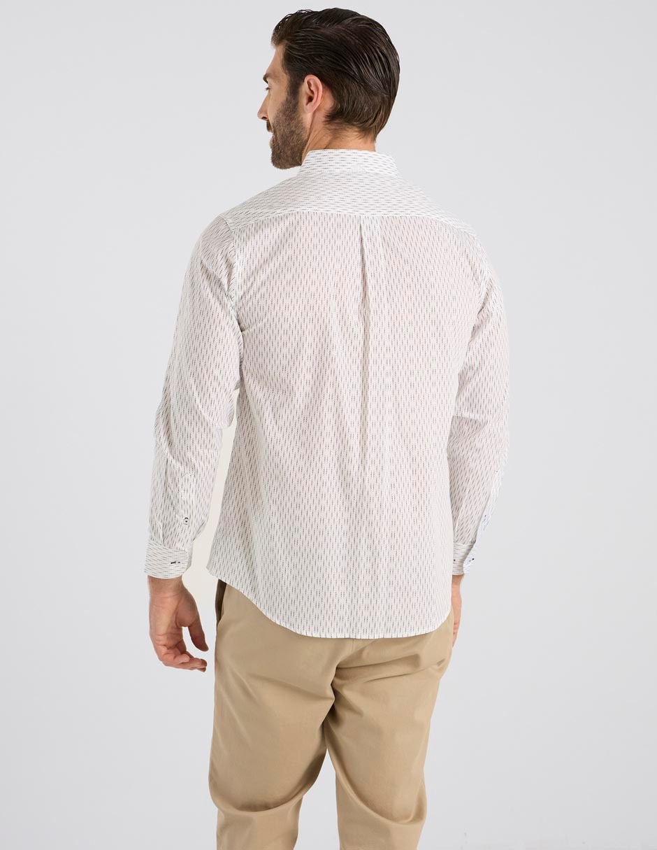 Camisa casual Regent Street de algodón manga larga para hombre