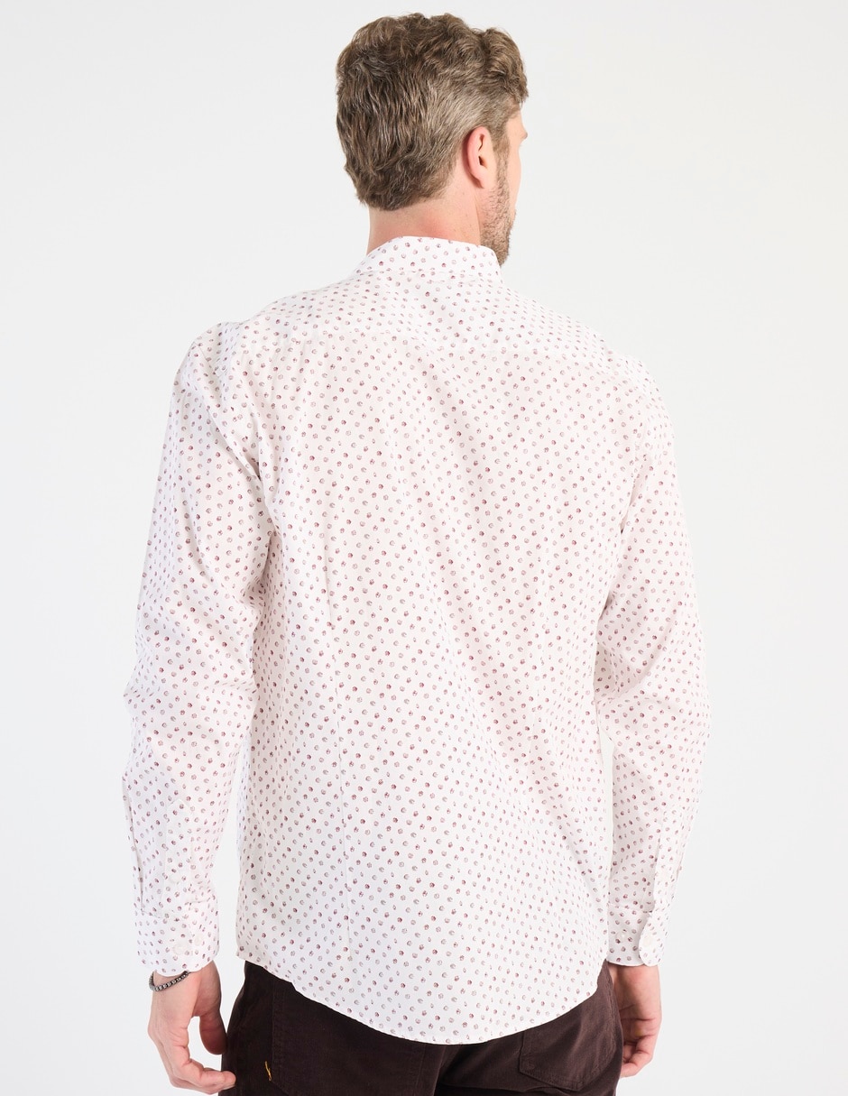 Camisa casual de algodón manga larga para hombre 5